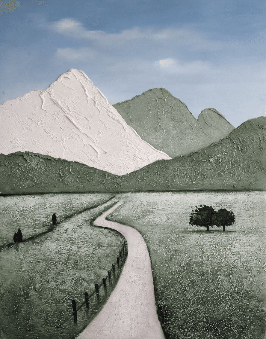 Winding Road to Snow Mountain